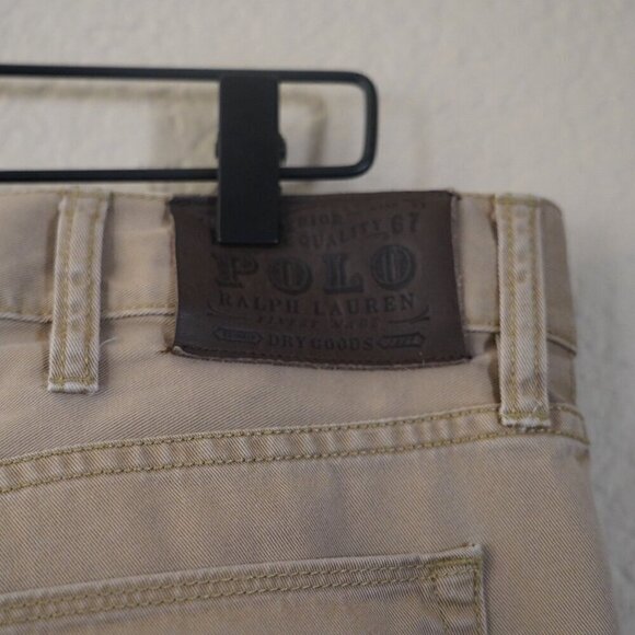 Polo Ralph Lauren Mens 650 Straight Leg Chino Pant 38X30 Tan Dungaree Cotton - Picture 2 of 9